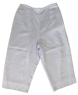 Pantalones W by WORTH polvorientos lavanda crop 100% seda talla 4 nuevos sin etiquetas Foto 1 de 4