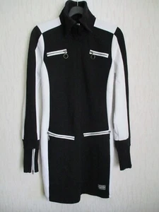 KangaROOS Sweatshirt-Kleid schwarz/weiß Größe 38 - lange Ärmel - Bild 1 von 10