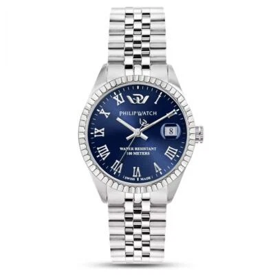 Orologio Donna Philip Watch Caribe Solo tempo Blu 35 mm R8253597585 NUOVO E O... - Immagine 1 di 4