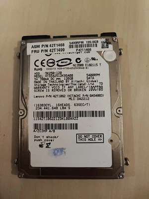 Hitachi Travelstar 5K250-120 - 120GB 2.5" SATA - Sektoren Geprüft - Bild 1 von 3