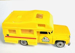 Vintage 1980s Unbranded Chevy C-10 Camper Truck 1:64 Diecast Holiday Club - Picture 1 of 7