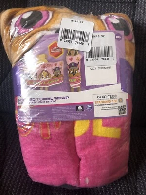 NOVO envoltório de toalha Nickelodeon com capuz Paw Patrol Skye - Imagem 1 de 2