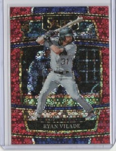 2022 Panini Select Ryan Vilade Red Disco Prizm Concourse Rookie RC #9 - Rockies