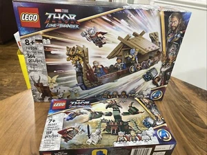 LEGO Marvel 76208 The Goat Boat & 76207 Attack on Asgard NEW Blood Boxes - Picture 1 of 17