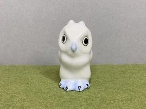 NEW Herend Hungary Miniature White & Blue Owl Figurine 1.75 Inches High - Picture 1 of 7