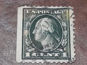 1912 GREEN George Washington RARE One 1 Cent Stamp U.S. Postage - Picture 1 of 2