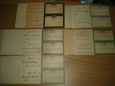 批量 复古 1926 - 1936 年 收据簿/圣殿骑士/密苏里州里士满/杜斯 — 第 1/4 张图片