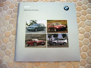 BMW 3 5 6 7 M SERIE X3 X5 Z4 PRESSEMAPPE PROSPEKT 2006 USA EDITION - Bild 1 von 3