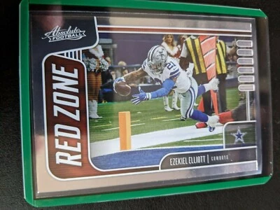 Ezekiel Elliott 2019 Panini Absolute Red Zone Insert Dallas Cowboys Card #5 - Image 1 of 2