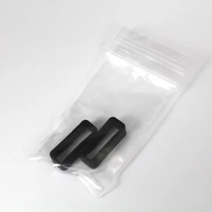 2 x Silikon Uhrenarmband Halter 16-22 mm schwarz Gummi Schlaufe Halteband - Bild 1 von 6