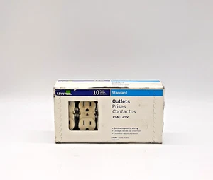 Leviton 5320-IMP Outlet - Scatola da 10 - SIGILLATO IN FABBRICA - Foto 1 di 3