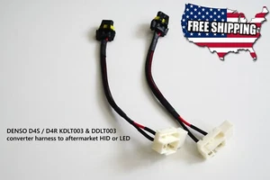 2X DENSO KOITO KDLT003 DDLT003 ballast convert harness LED HID FR-S ES350 RX BRZ - Picture 1 of 8