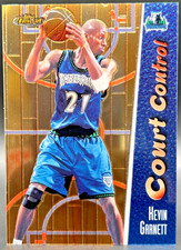 1999 Topps Finest Court Control Kevin Garnett 679/750 NM+ Timberwolves Card #CC6