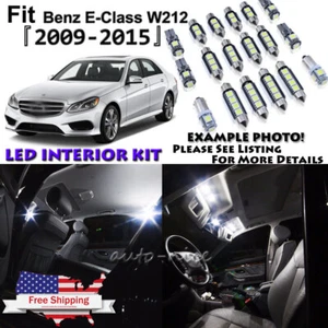 26x Error Free White LED Interior Light Kit For Mercedes Benz E class W212 09-15 - Picture 1 of 12
