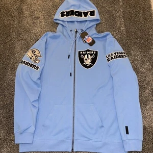 Las Vegas Raiders Pro Standard Full Zip Hoodie Herren Gr. XL Blau Seltene Farbe - Bild 1 von 12