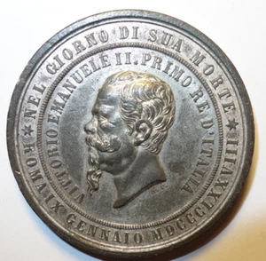 Grande Médaille Italie, Victor Emmanuel, 1878 II - Imagen 1 de 2