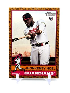 Jhonkensy Noel 2025 Topps Heritage COLOR OF THE YEAR 76 BORDER #'D /76 ROOKIE RC - Picture 1 of 10