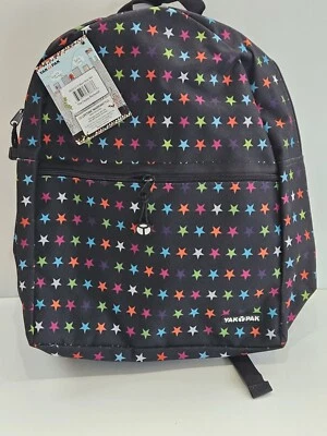Mochila Yak Pak Livro Bolsa Viagem Escola Black Star Pacote Plano Novo com etiquetas - Imagem 1 de 3