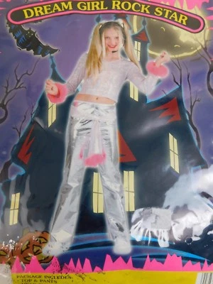 Dream Girl Estrella de Rock Niñas Cantante Pop Disfraz de Halloween Niño XS XSmall #1982 Foto 1 de 4