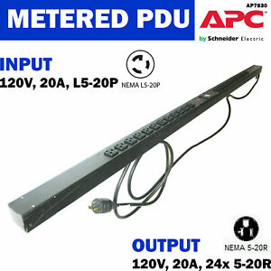 APC AP7830 Rack PDU Metered Zero U 20A/120V Surge Protector - used