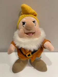 VTG Disney Snow White and the Seven Dwarves Happy 12" Dwarfs Plush Stuffed Toy - Picture 1 of 5