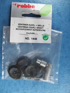 ROBBE 1448 CENTERING COUPLER + SHAFT D 4 ,5MM UDISCO NO. 1448 OPEN PACKAGE - Picture 1 of 2