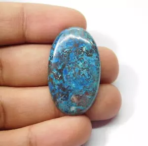 Piedra preciosa suelta cabujón turquesa azul natural para joyería 45 quilates ME-9585 - Imagen 1 de 4