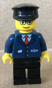 LEGO ® Zug City Minifigur Railway Bahn Schaffner Kontrolleur Set 7897 - trn128 - Picture 1 of 2