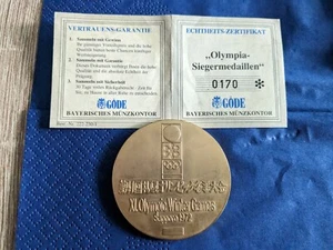 Unikat. Olympia Medaille. Winter Games.1972. Sapporo. Limitierte Edition.Münze. - Bild 1 von 2