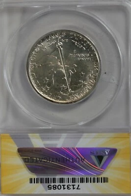 1936  .50   ANACS  MS 64  CLEVELAND  Classic Silver Commemorative Coin - Image 1 of 2