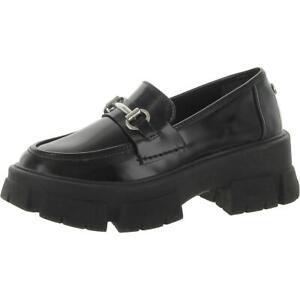Steve Madden Womens Trifecta Black Fashion Loafers 6 Medium (B,M) BHFO 4058