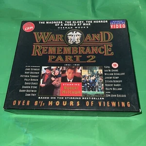 War and Remembrance Part 2 - 1943-1945 - 3 PAL VHS Video Tapes Box Set - Foto 1 di 4