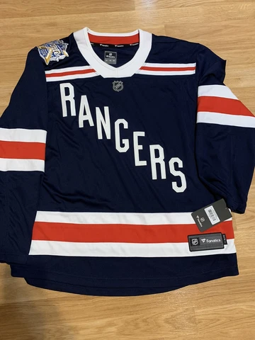 Fanatics New York Rangers 2018 NHL Winter Classic Jersey Navy Blue XL Cover