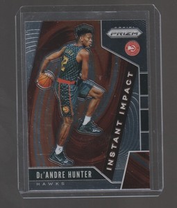2019-20 Panini Prizm Instant Impact De'Andre Hunter Rookie RC #4, Hawks