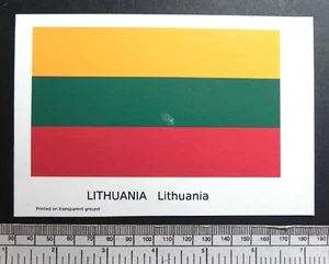 Transfer Of Toboggan Flag Lithuania (127 X 77 MM) - Picture 1 of 3