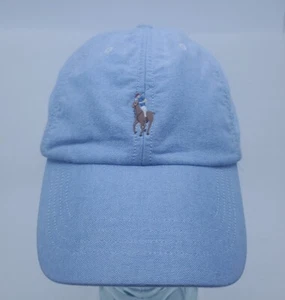 Polo Ralph Lauren Hat Cap Denim Adjustable Logo Z4 - Picture 1 of 9