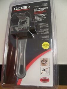 NEW RIDGID 32573 2-in-1 Close Quarters AUTOFEED Pipe Cutter W/ RATCHET HANDLE