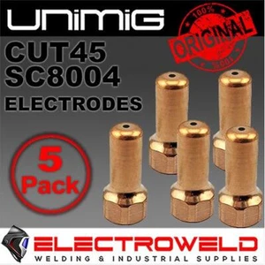 5 x Electrodos UNIMIG SC8004 CORTE 45 80 corte45 corte80 - para antorcha de plasma SC80 - Imagen 1 de 9