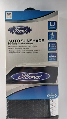 New FORD Car Truck Black Windshield Front Folding Sun Shade Sunshade 27.5"x58" Foto 1 de 4