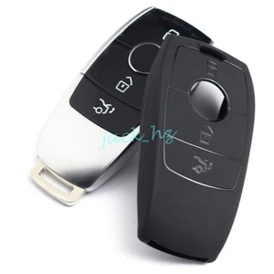Para Mercedes Benz 3 Botones Negro Mate Llavero Cubierta Estuche Accesorios - Imagen 1 de 8