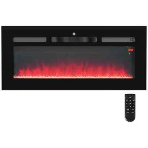 Chimenea Eléctrica 102cm, 2000W Empotrada y Montada en Pared - Imagen 1 de 11