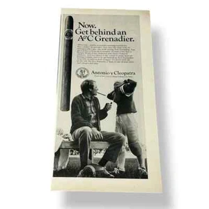 Antonio y Cleopatra 1970 A&C Grenadier Cigar anuncio original vintage - Imagen 1 de 3