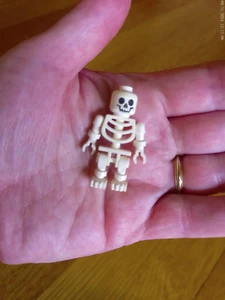 LEGO Skeleton Halloween Minifigure White Minifig FREE SHIP Dollhouse Miniature - Picture 1 of 12