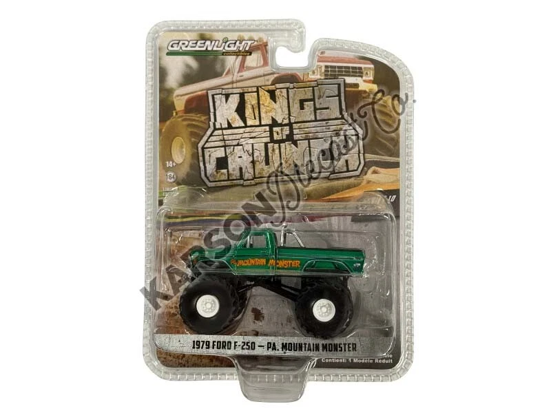1979 Ford F-250 Monster Truck Black Diecast 1 64 Scale Model - Greenlight 49100A