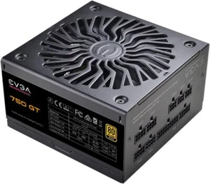 EVGA 750 GT 80 Plus Gold 750W Fully Modular Power Supply PSU - Afbeelding 1 van 4