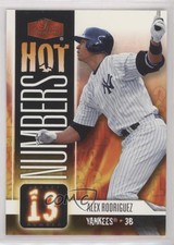2006 Flair Showcase Hot Numbers Alex Rodriguez #HN-2