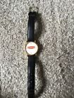 Used Rubbermaid Watch Black Leather Band Rubbermaid On Face