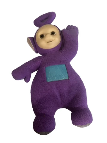 Vintage 1998 Teletubbies Playskool Hasbro 16 " Talking Tinky Winky Plush Purple Cover