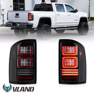 VLAND LED Taillights Assembly For 2014-2018 GMC Sierra 1500 2500 3500HD Pickup - Picture 1 of 13