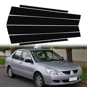 Window Pillar Posts Glossy Black Fit For Mitsubishi Lancer CS3 GLX 2000-2006 - Picture 1 of 17